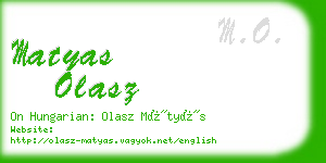 matyas olasz business card